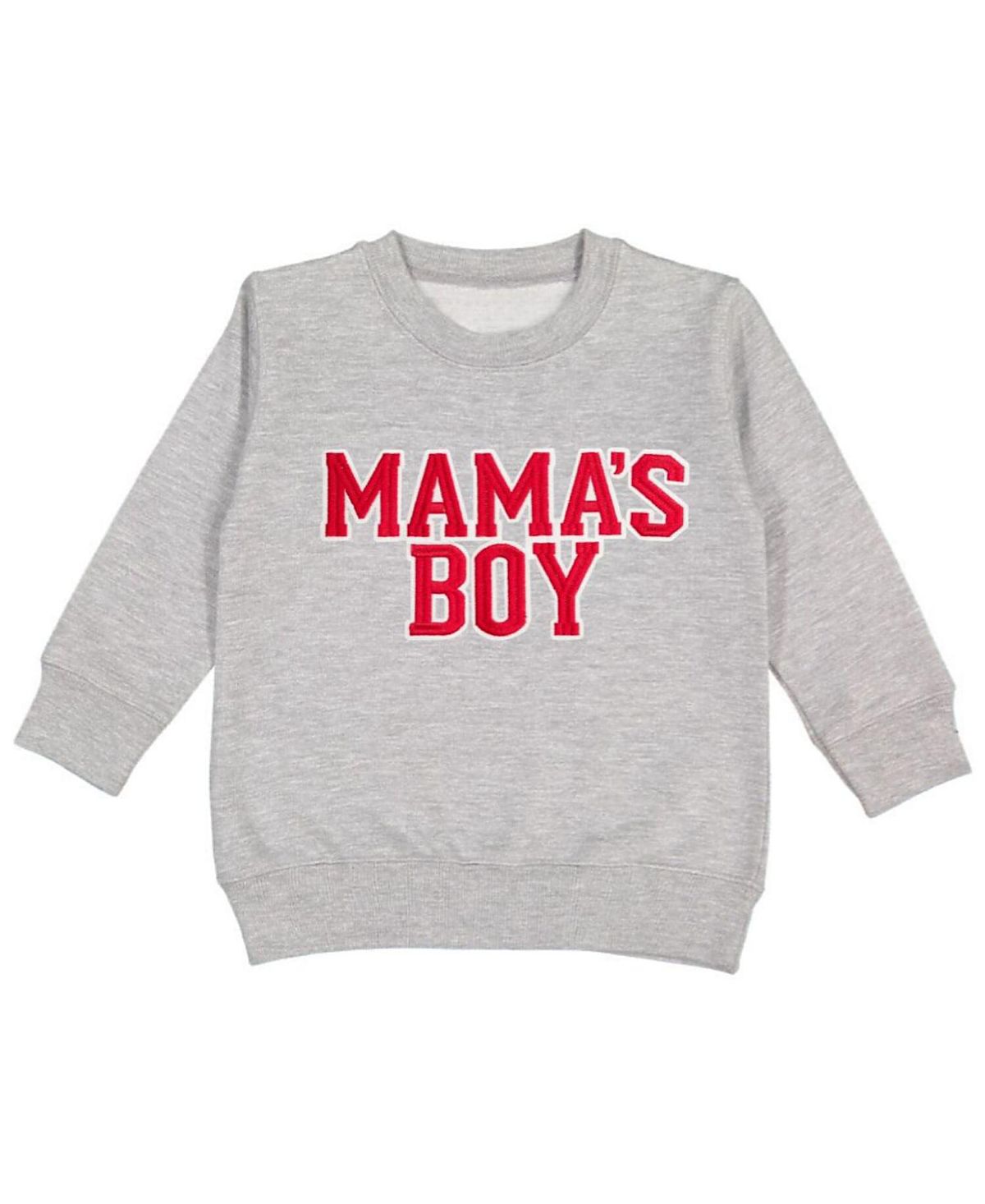 Sweet Wink Boys' Mama's Boy Varsity Patch Valentine's Day Sweatshirt - Little Kid, Big Kid