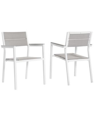  Maine Outdoor Patio Dining Armchair, Set of 2