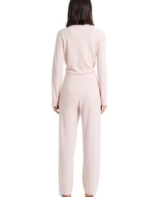  Women's Wool Cashmere Wide Leg Track Pants
