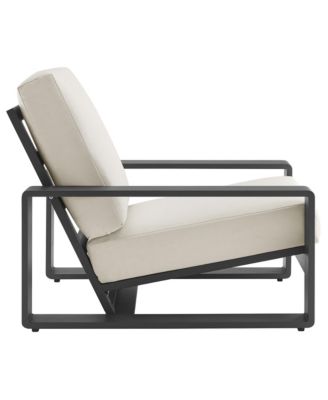 Lirienne Outdoor Patio Aluminum Faux Wood Armchairs, Set of 2