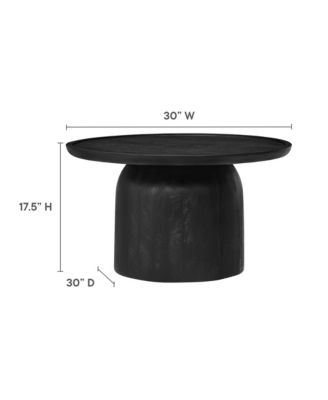 Holloway 30" Round Wood Coffee Table
