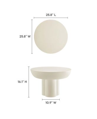  Caspian Round Concrete Coffee Table