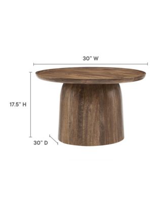 Holloway 30" Round Wood Coffee Table