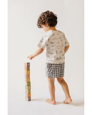 Unisex Life Aquatic Print Tee - Little Kid