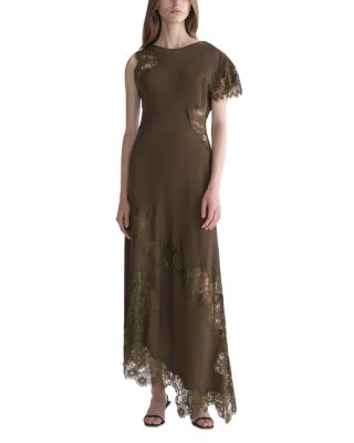 Alessia Lace Inset Asymmetrical Dress