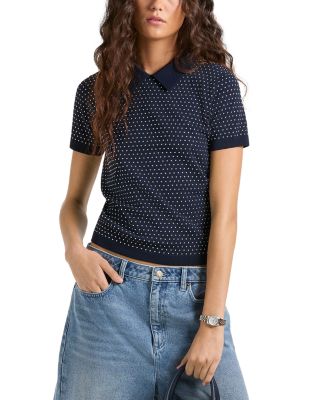 Micro Dome Studs Polo Shirt