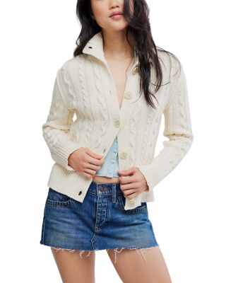 WTF Cable Collar Cardigan