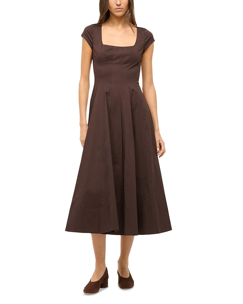 Staud Short Sleeve Wells Dress