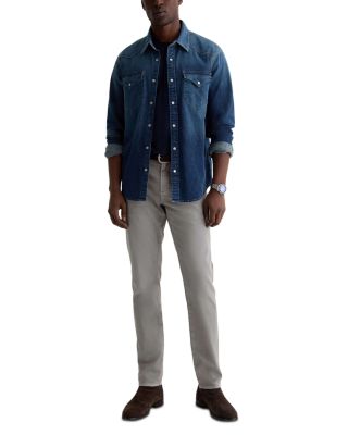 Tellis Slim Straight Jeans in 7 Years Sulfur Gray