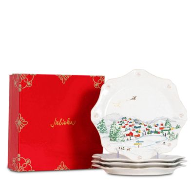 Berry & Thread North Pole Dessert/Salad Plate Assorted Set/4