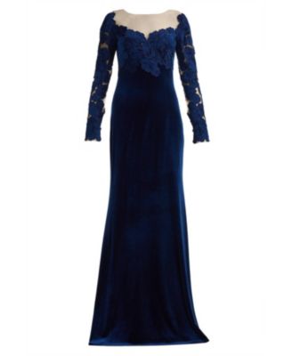  Rhyne Embroidered Velvet Gown
