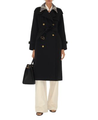  Long Check Collar Castleford Trench Coat