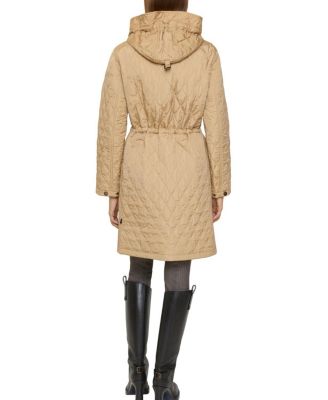  Quilted Nylon Hooded Coat