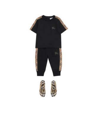  Check Trim Cotton T-shirt - Baby