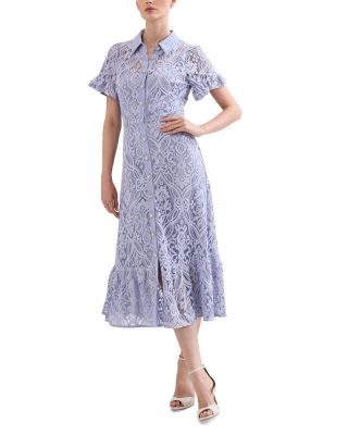 Carmine Lace Midi Dress