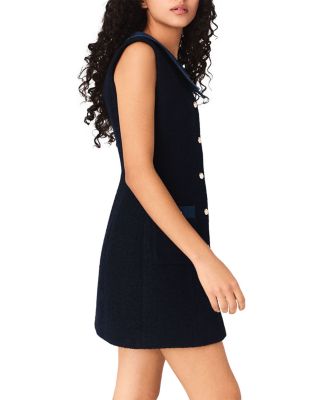 Tweed Dress with Denim Details