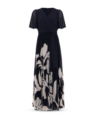 Abigail Pleated Wrap Dress