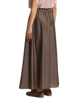 Pleated Maxi Skirt