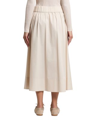 Pleated Midi Skirt