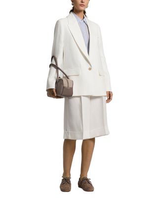 Linen Single Button Blazer