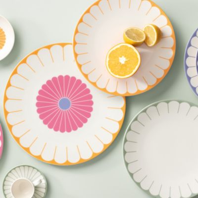 Fleur Couleur Large Round Serving Platter