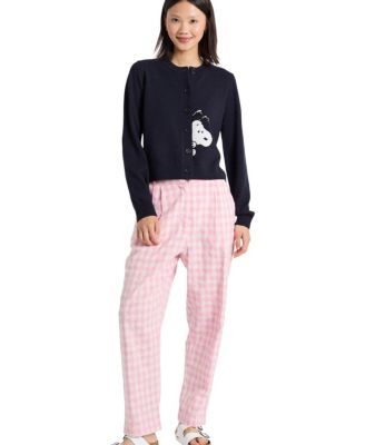  Women's Wool-Cashmere Sneeky Snoopy Cardigan