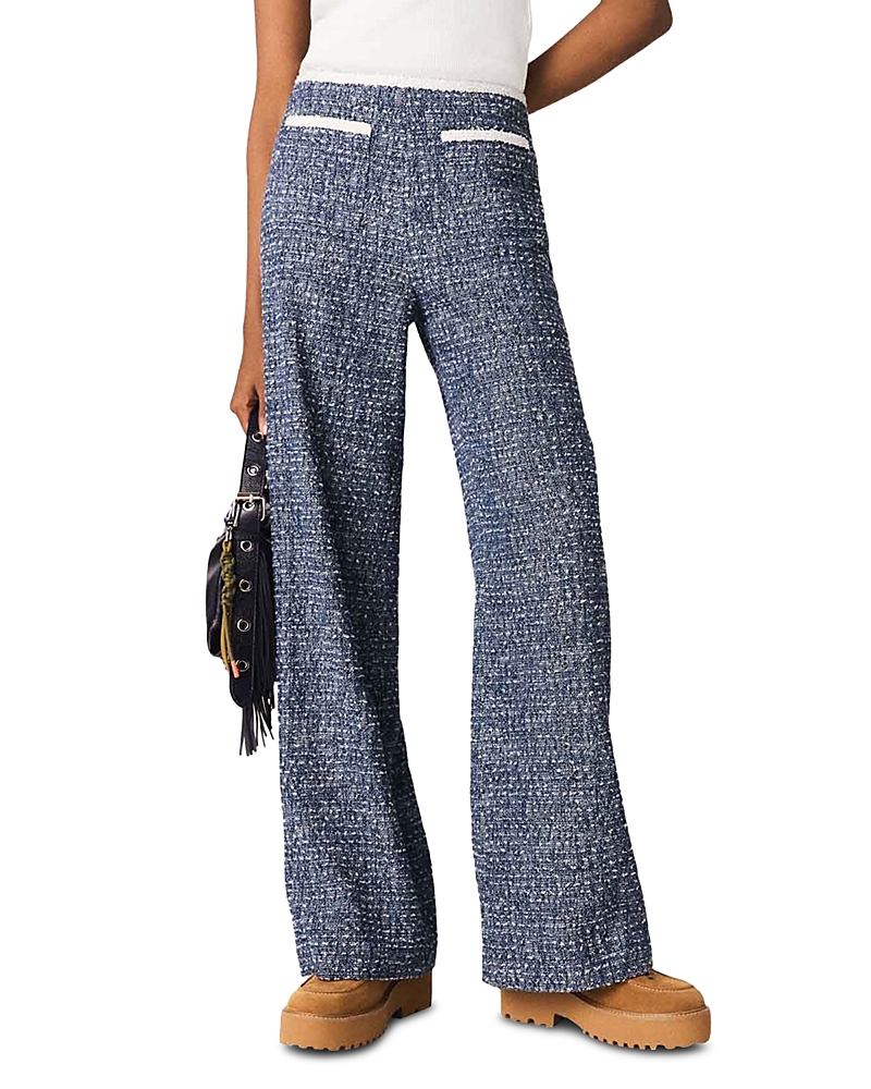 Maje Marled Tweed Pants