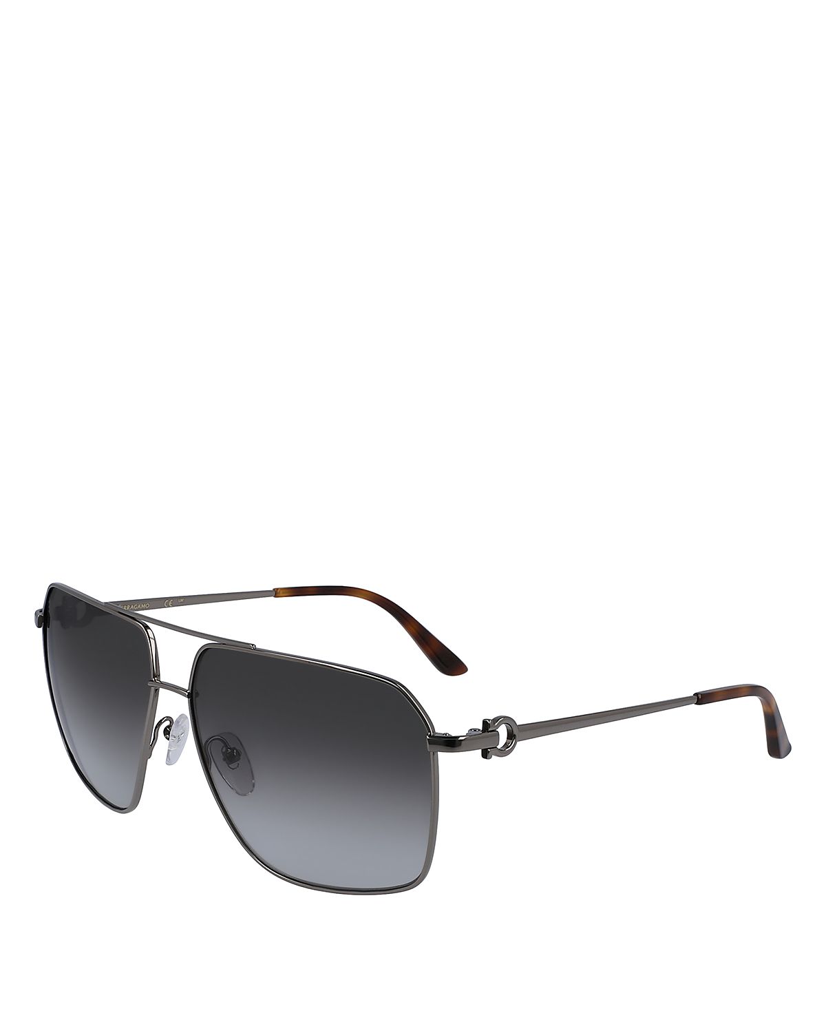 Ferragamo Gancini Navigator Sunglasses, 62mm