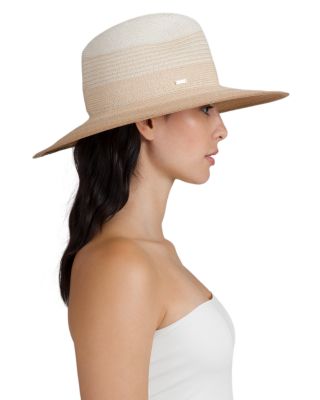 Emmanuelle Ombr&eacute; Packable Wide Brim Fedora