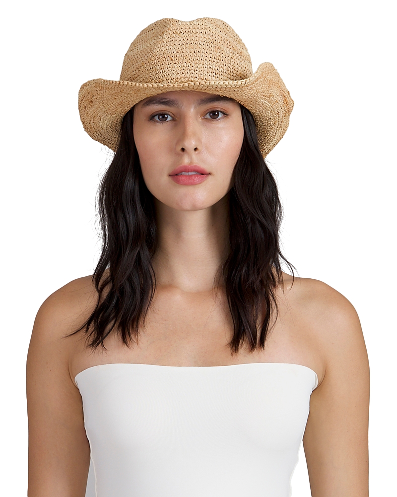 Eugenia Kim Winona Crochet Raffia Packable Cowboy Hat
