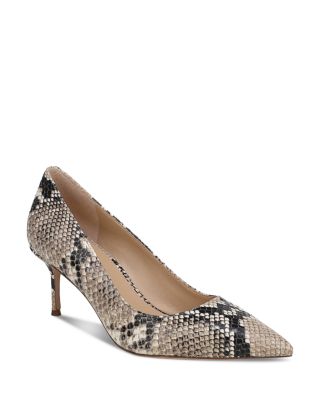 Women's Rita Snake Embossed Leather Pumps