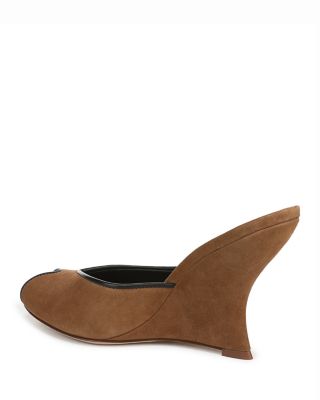 Women's Mirabel Peep Toe Suede Wedge Heel Sandals