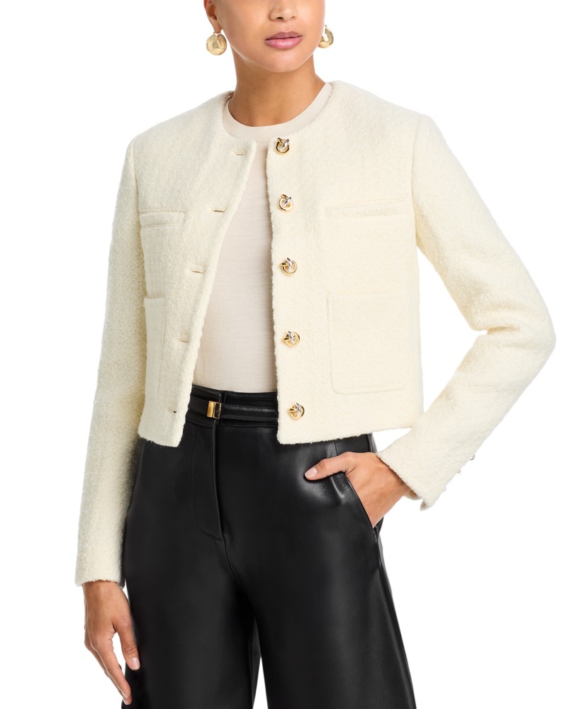 Altuzarra Beanie Cropped Jacket in Ivory
