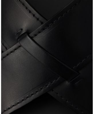  Men's Deco Leather Crisscross Sandals