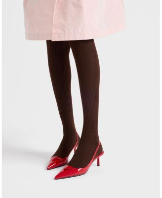  Women's Patent Leather Slingback Pumps