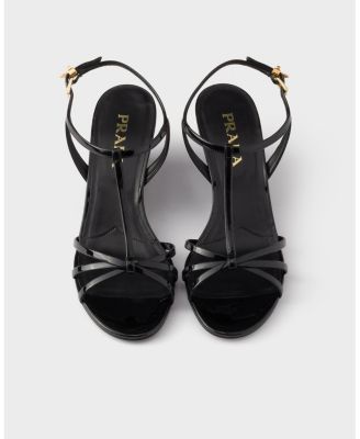  Women's Patent Leather Wedge Sandals