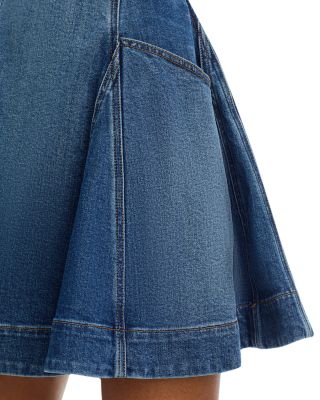 Flared Denim Mini Dress