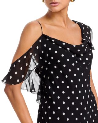 Polka Dot Georgette Dress