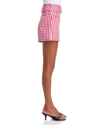 Mini Gingham Denim Allie Shorts