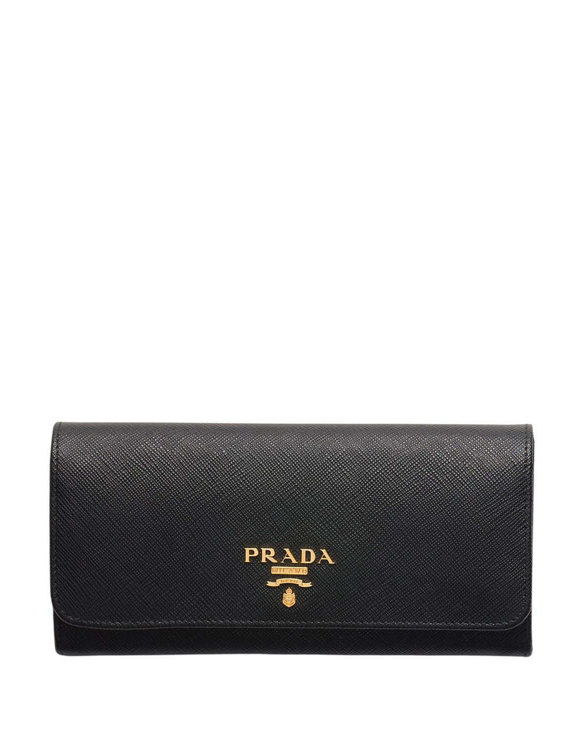 Prada Large Saffiano Leather Wallet