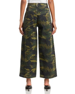 Virginia High Rise Ankle Jeans in Camo