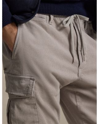 Slim Fit Stretch Corduroy Cargo Pants
