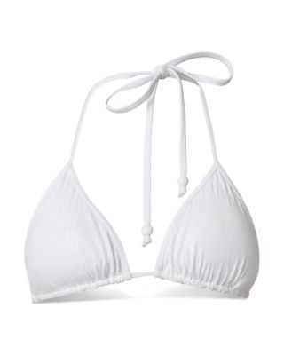 Sequin Jersey Triangle Bikini Top