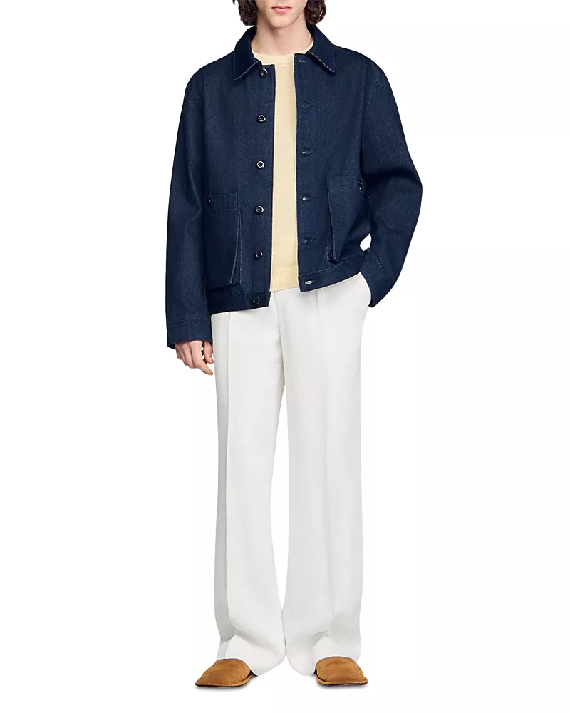 Sandro Denim Worker Jacket