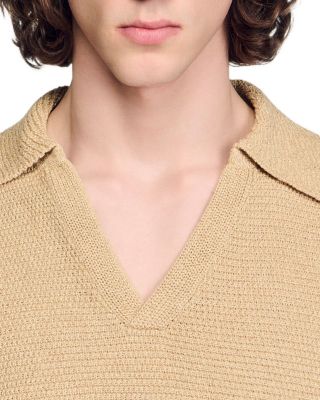 Jute Effect Polo Shirt