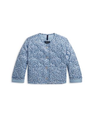 Girls' Floral Quilted Jacket - Little Kid