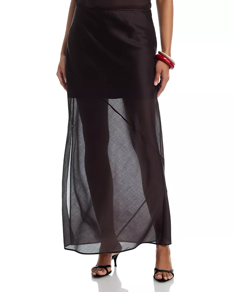 Helmut Lang Sheer Maxi Skirt