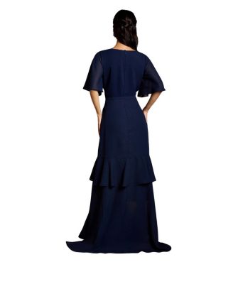 Angel Sleeve Bridesmaid Maxi Dress