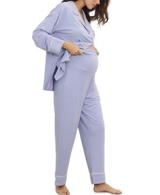 Ultra Soft Maternity Jersey 2 Piece Pajama Set