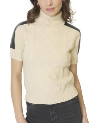 Women's Naomi Cable T-Neck Sweater